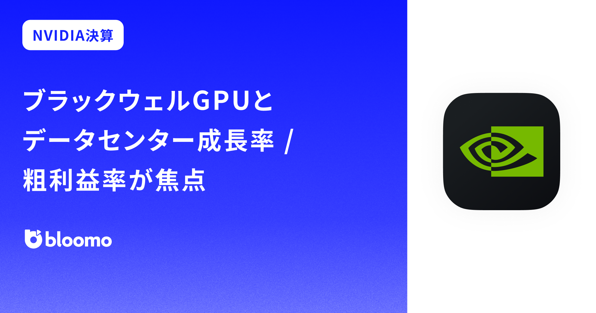 【エヌビディア決算みどころ】ブラックウェルGPUとデータセンター成長率、粗利益率が焦点に(NVIDIA)