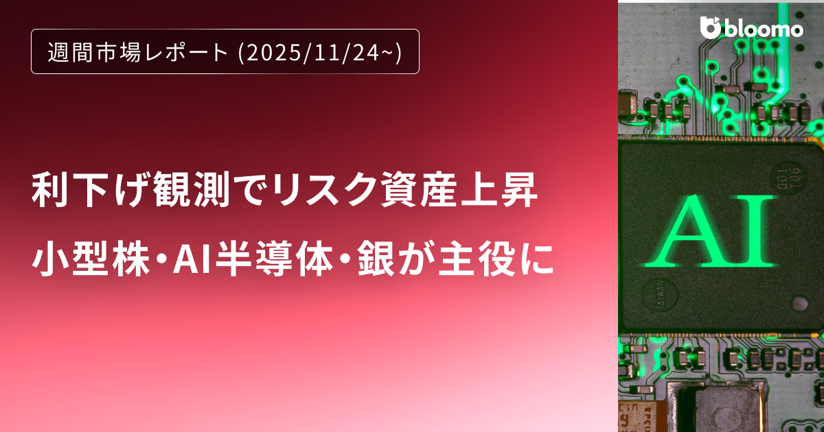 利下げ観測でリスク資産総上昇。小型株・AI半導体・銀が主役に｜週間市場レポート