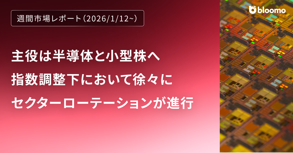 高値圏で利確、主役は半導体と小型株へ─指数調整下でもセクターローテーションが進行｜週間市場レポート
