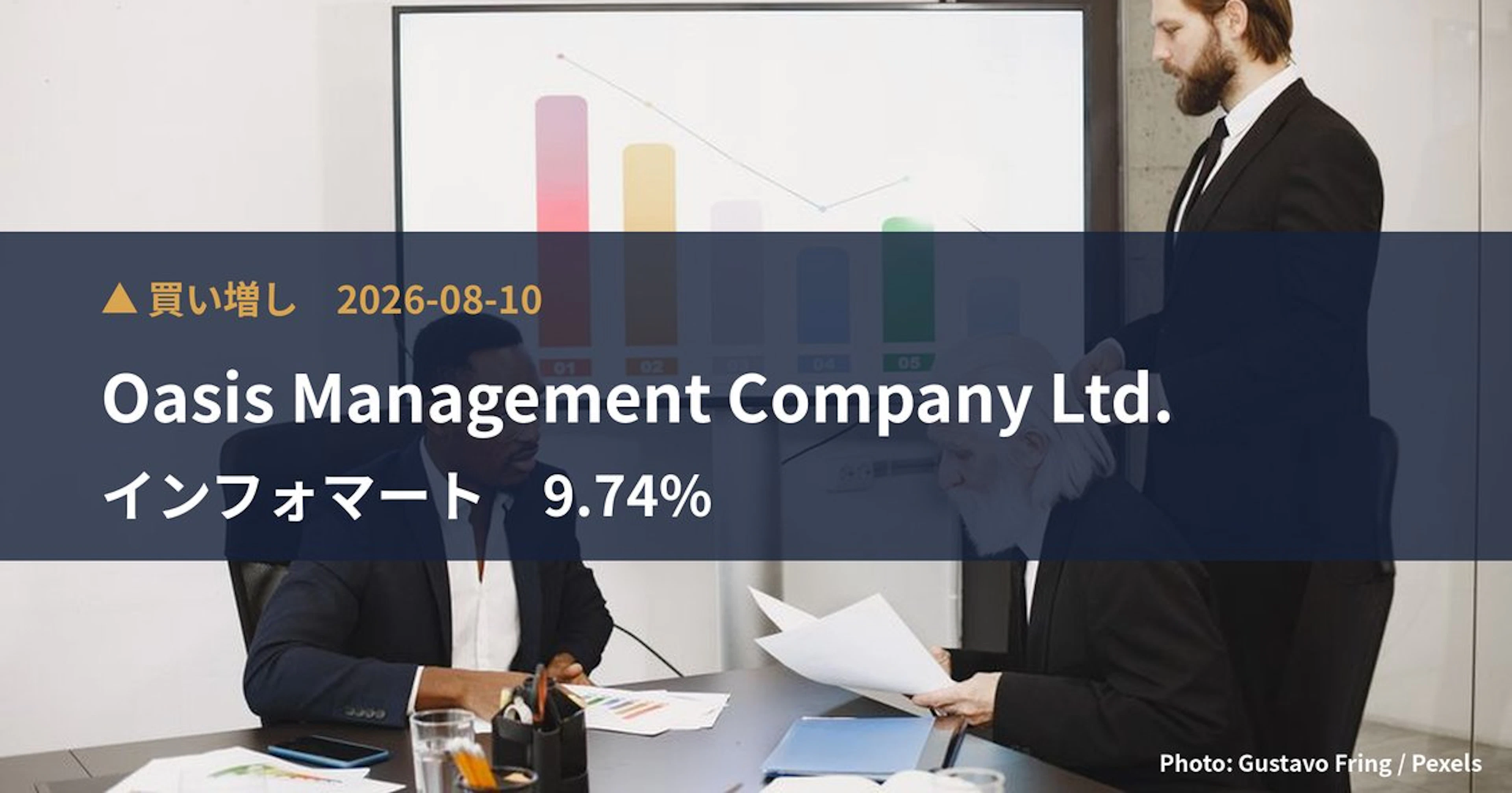 インフォマート（2492）、Oasis Management Compa…が保有比率9.74%に引き上げ｜大量保有報告書