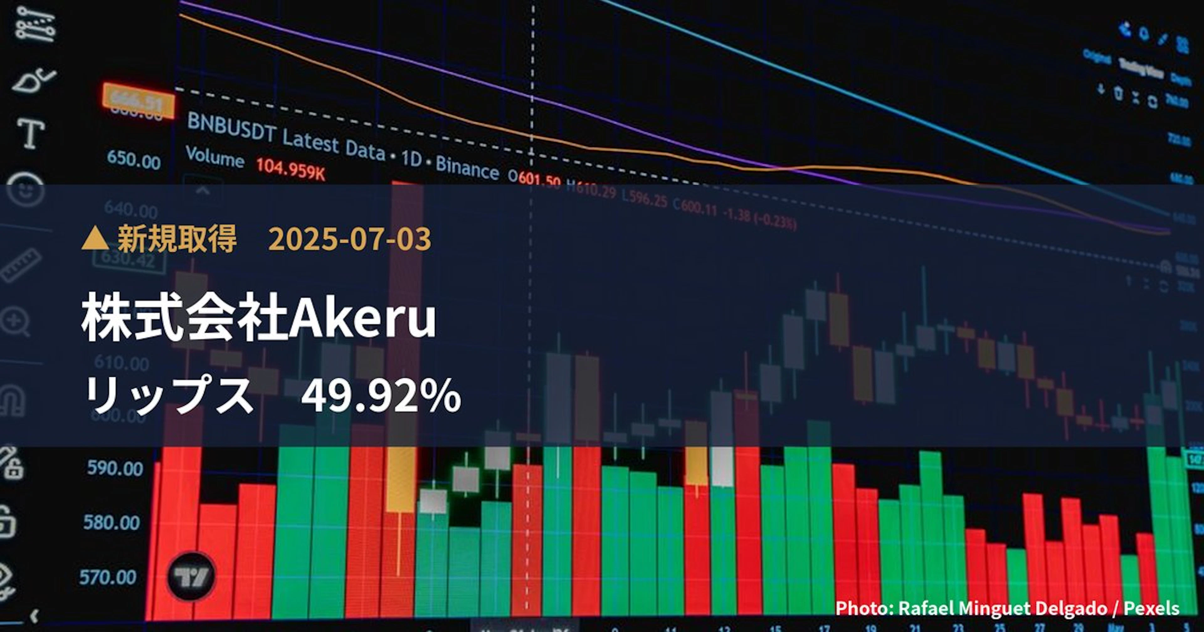 リップス(373A)、株式会社Akeruが49.92%を新規保有|大量保有報告書