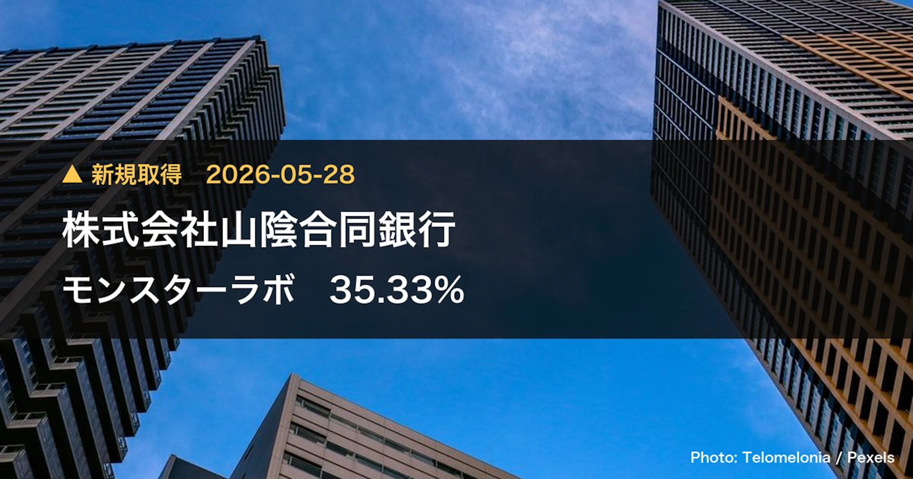 Shingin Godo Bank Takes 42.72% Stake in MonsterLab (5255) | Large Shareholding Report
