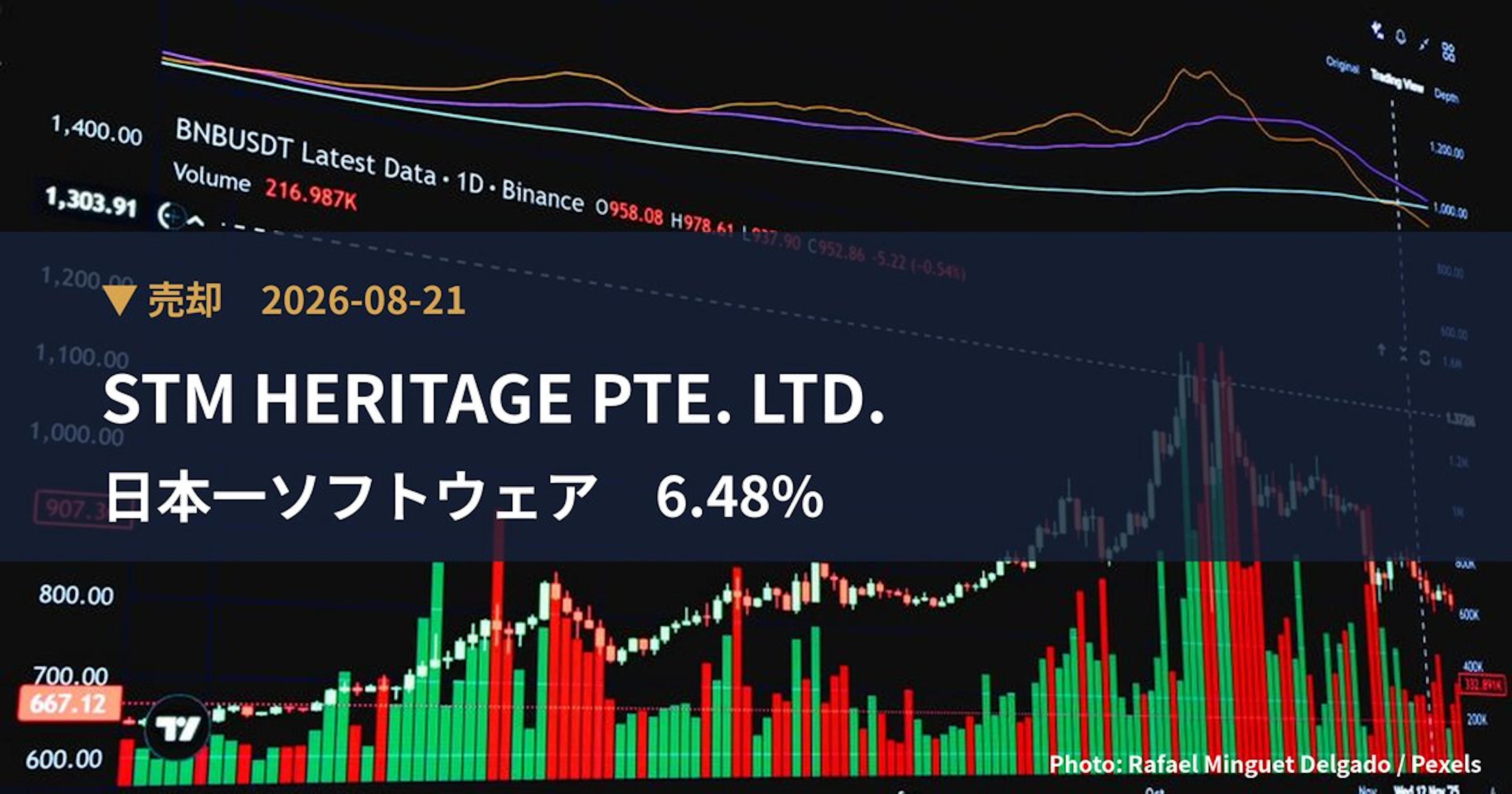 日本一ソフトウェア（3851）、STM HERITAGE PTE. LT…が保有比率6.48%に引き下げ｜大量保有報告書