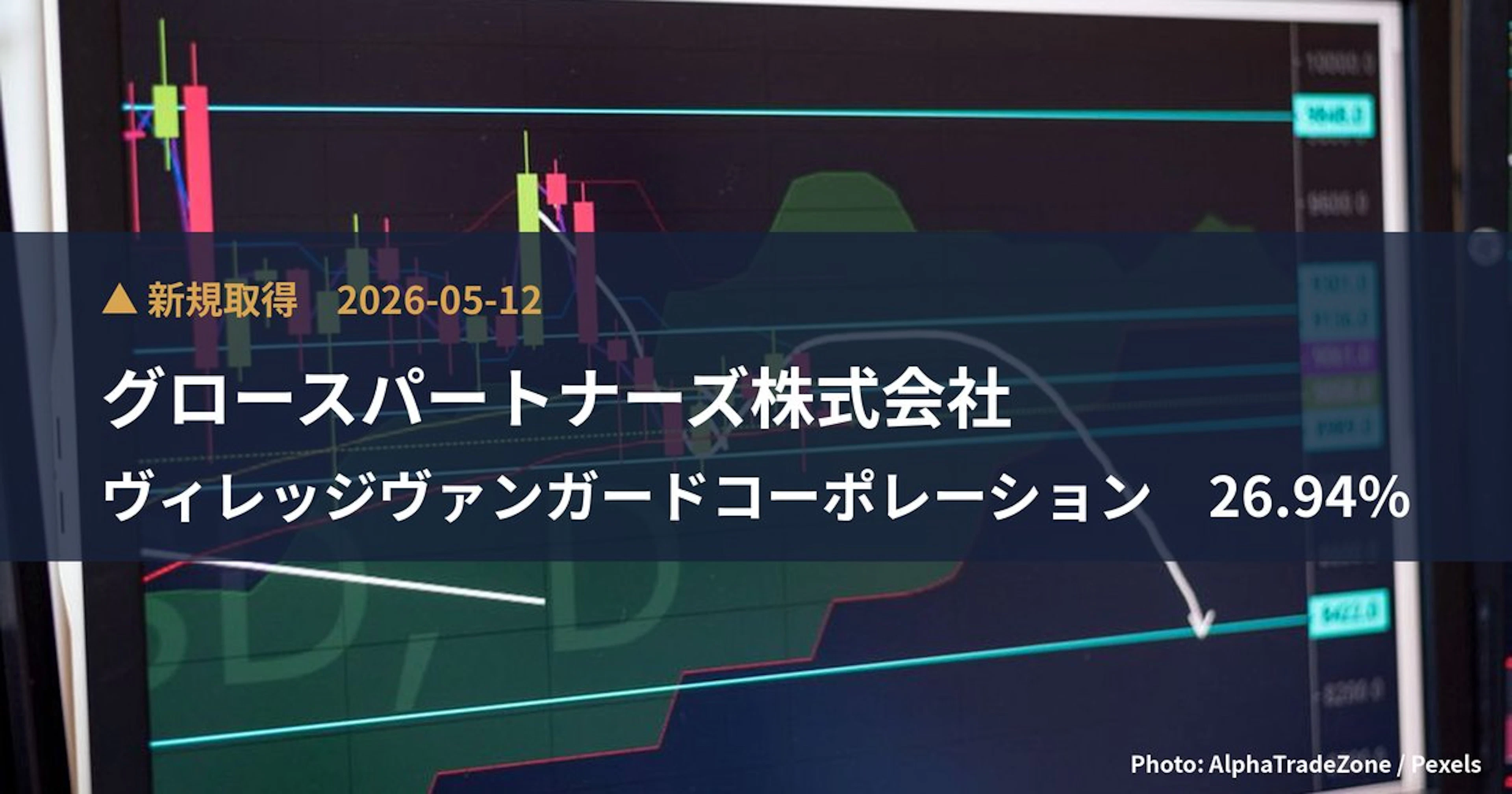 ヴィレッジヴァンガードコーポレーション（2769）、グロースパートナーズ株式会社が26.94%を新規保有｜大量保有報告書