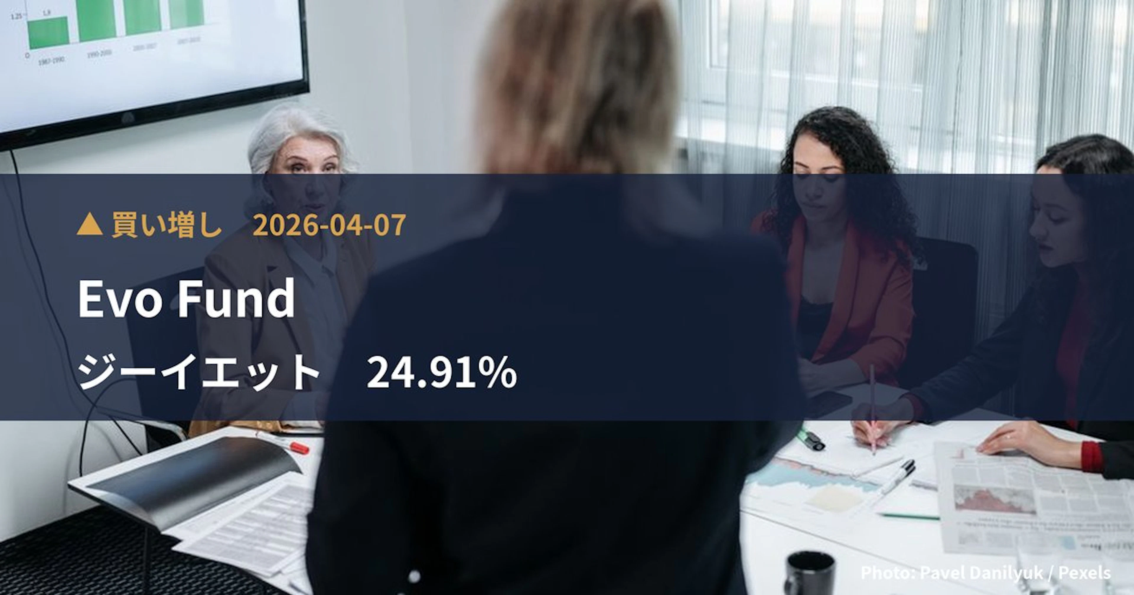 ジーイエット（7603）、Evo Fundが保有比率24.91%に引き上げ｜大量保有報告書