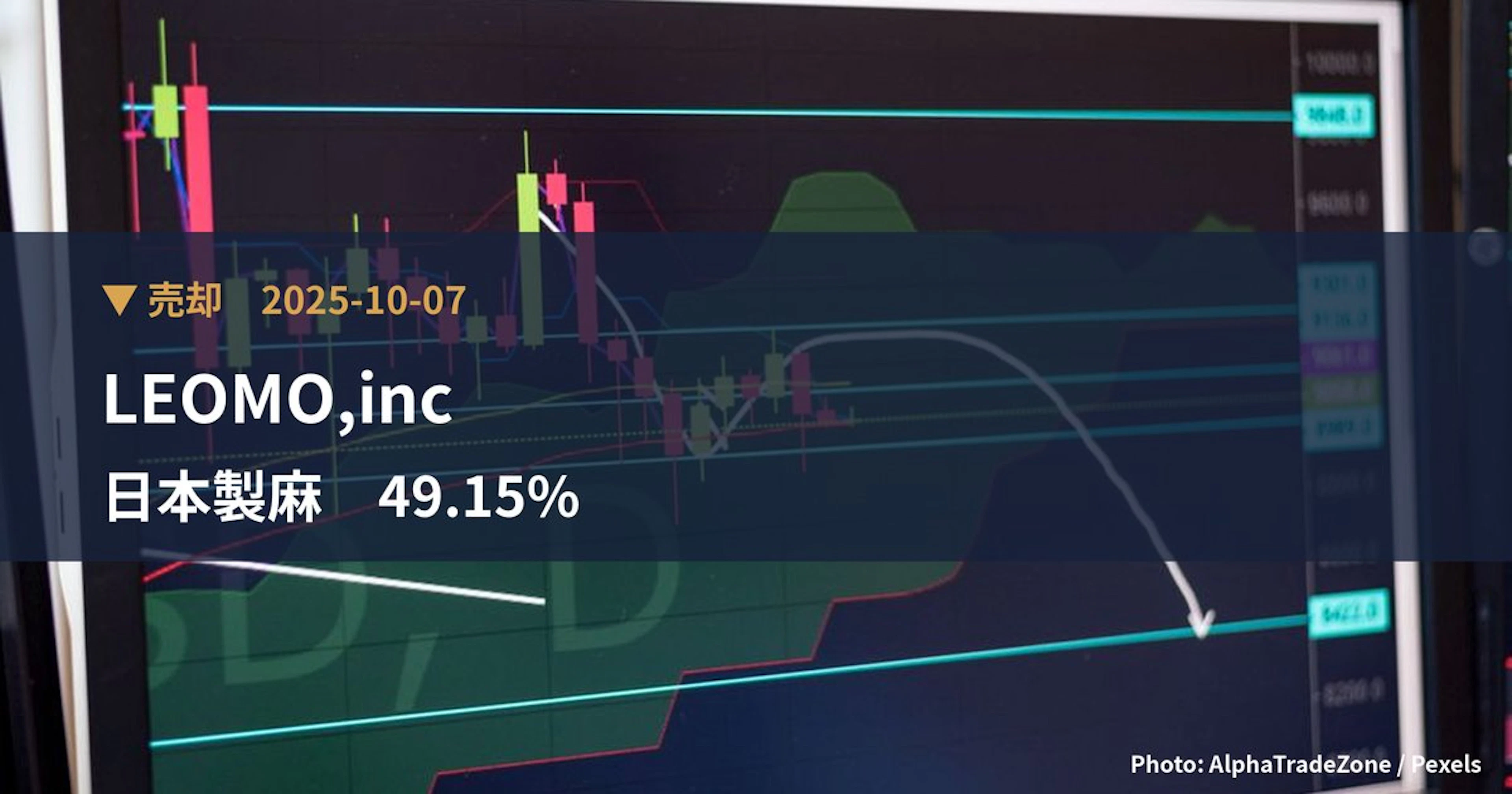 日本製麻（3306）、LEOMO,incが保有比率17.83%に引き下げ｜大量保有報告書