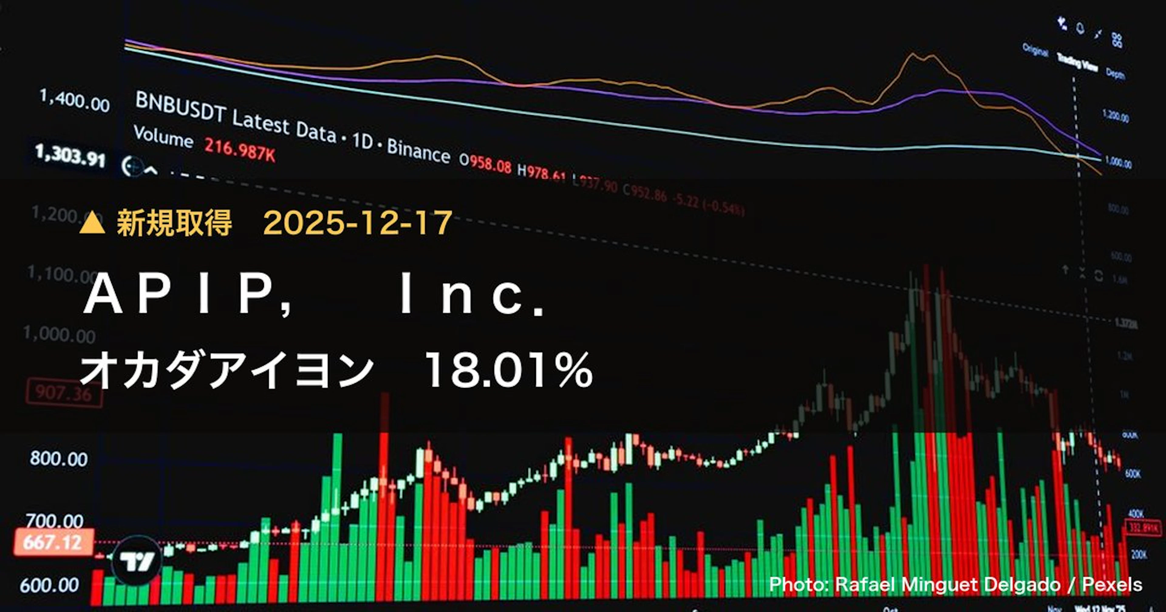 オカダアイヨン（6294）、APIP, Inc.が18.01%を新規保有｜大量保有報告書
