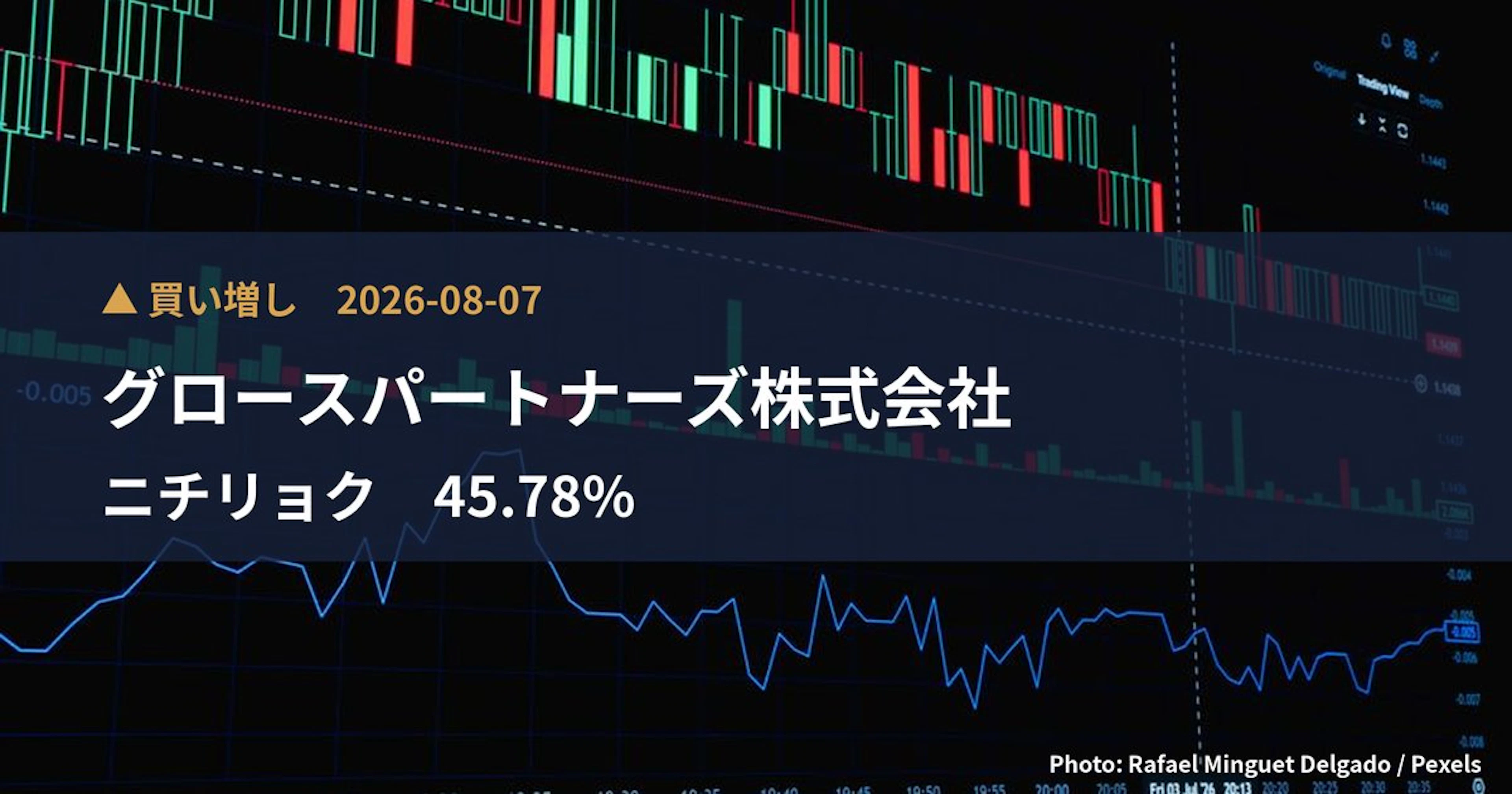 ニチリョク（7578）、グロースパートナーズ株式会社が保有比率45.78%に引き上げ｜大量保有報告書