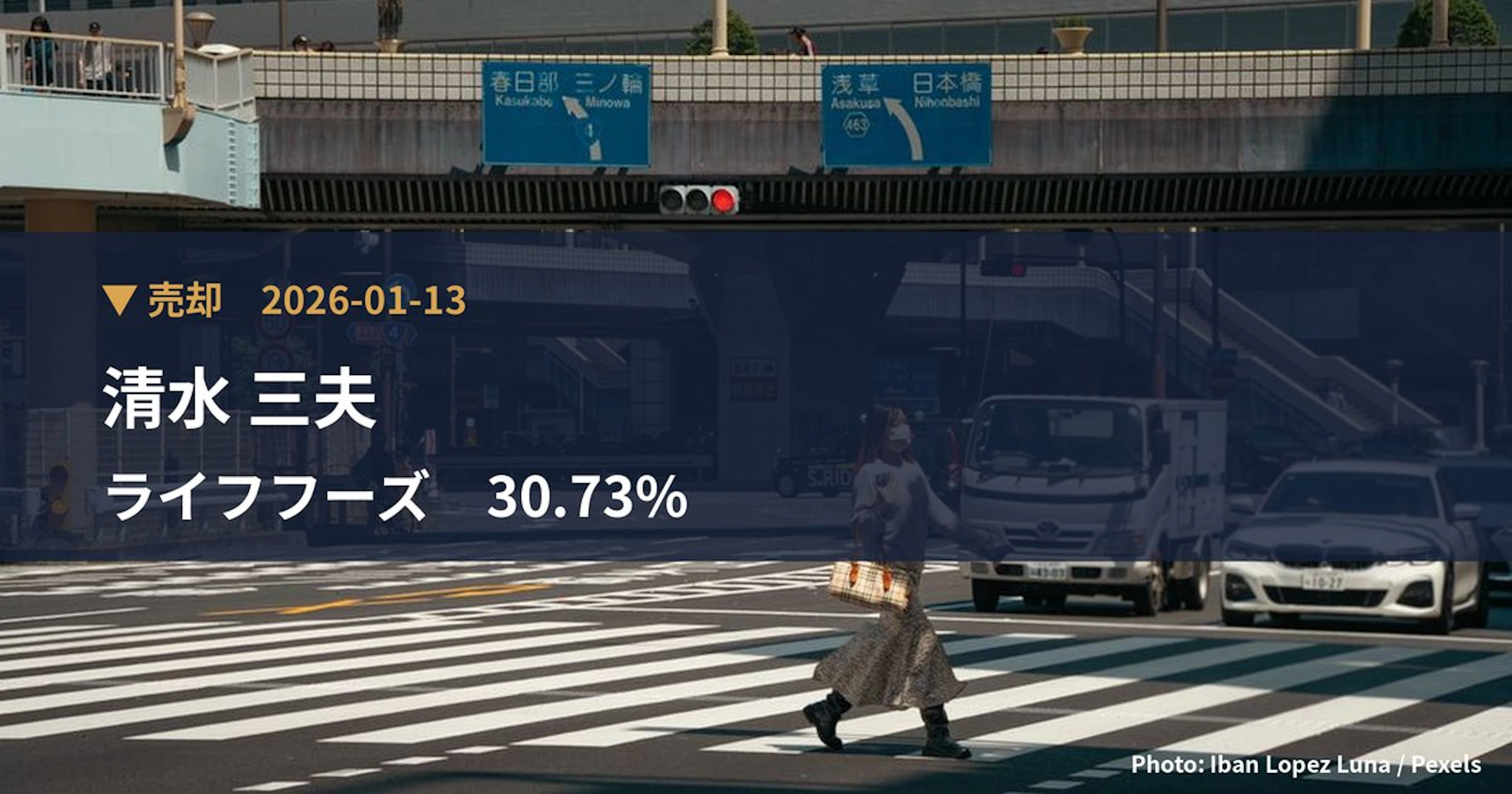 ライフフーズ（3065）、清水 三夫が保有比率0%に引き下げ｜大量保有報告書