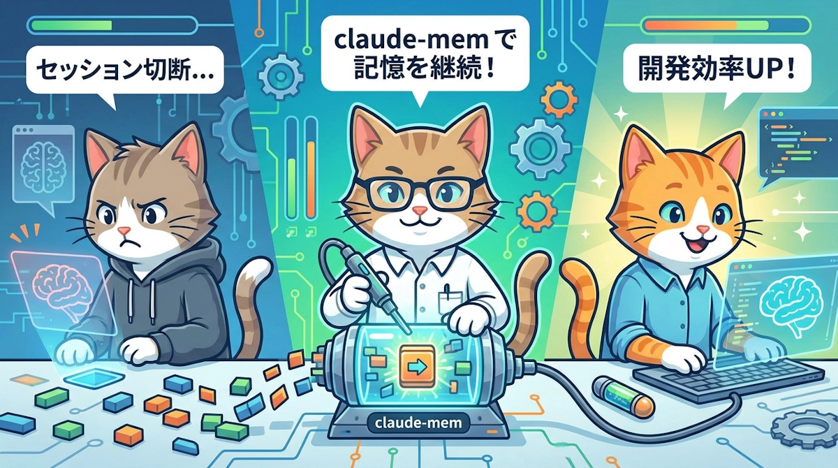 Claude Codeのセッション間コンテキスト喪失を解決するOSSプラグイン「claude-mem」を試してみた