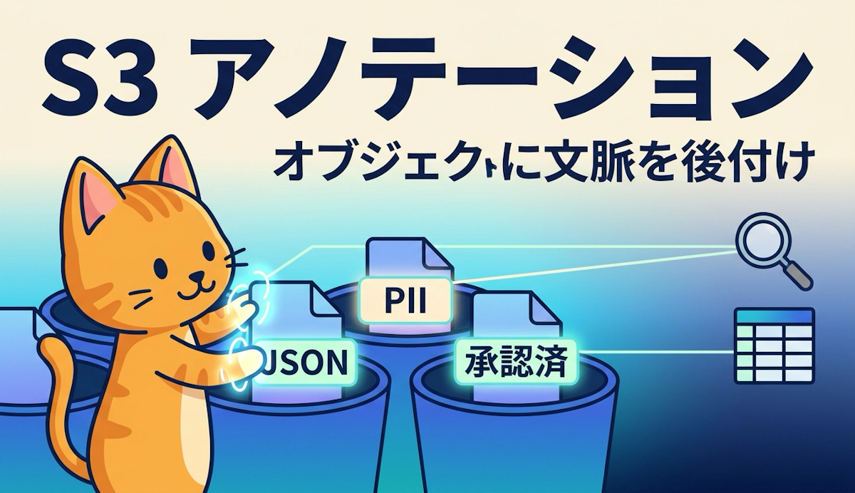 Amazon S3 アノテーションでオブジェクトに文脈を付与する
