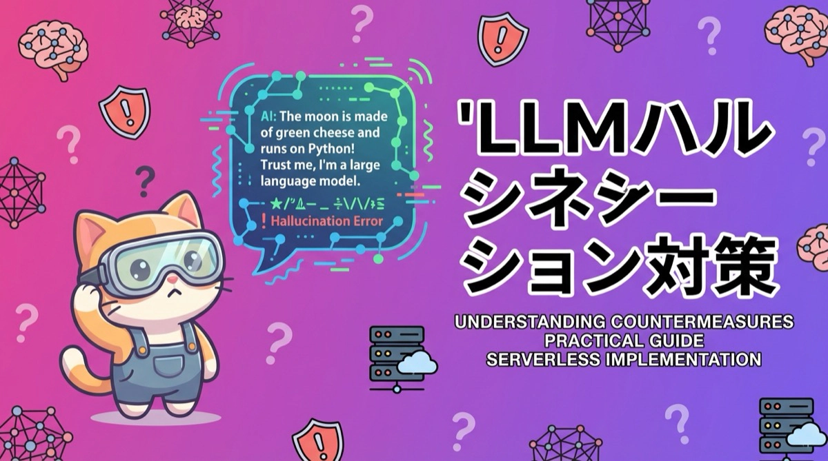 LLMのハルシネーションを理解し対策する実践ガイド！サーバーレス環境での実装まで
