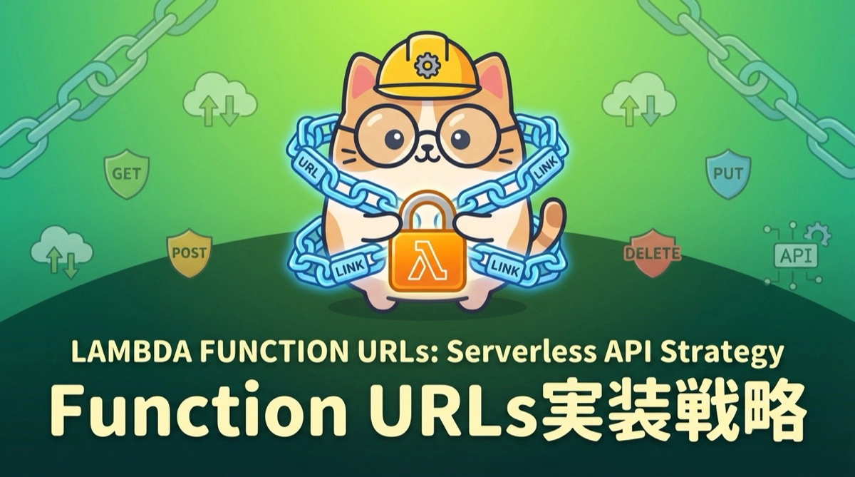 Lambda Function URLsで実現するサーバーレスAPIの新しい選択肢と実装戦略