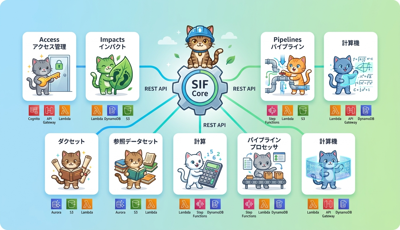 SIFのモジュラーアーキテクチャ俯瞰図