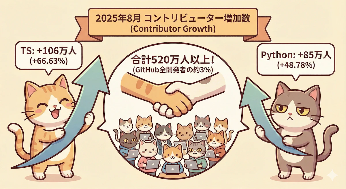 なぜTypeScriptはPythonを抜いて1位になったのか？