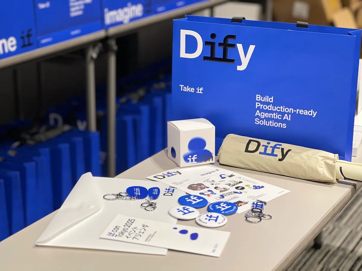 カンファレンスギフトセット(引用:X @DifyJapan)