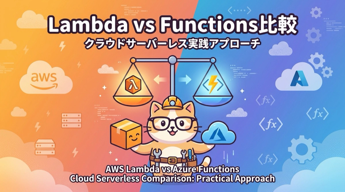 【AWS Lambda vs Azure Functions】クラウド環境で最適なサーバーレスを選ぶ実践的アプローチ