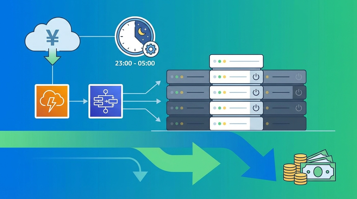 ガバメントクラウドのコスト最適化術──EventBridge×Step FunctionsでEC2/RDS/Fargateを夜間自動停止してみた