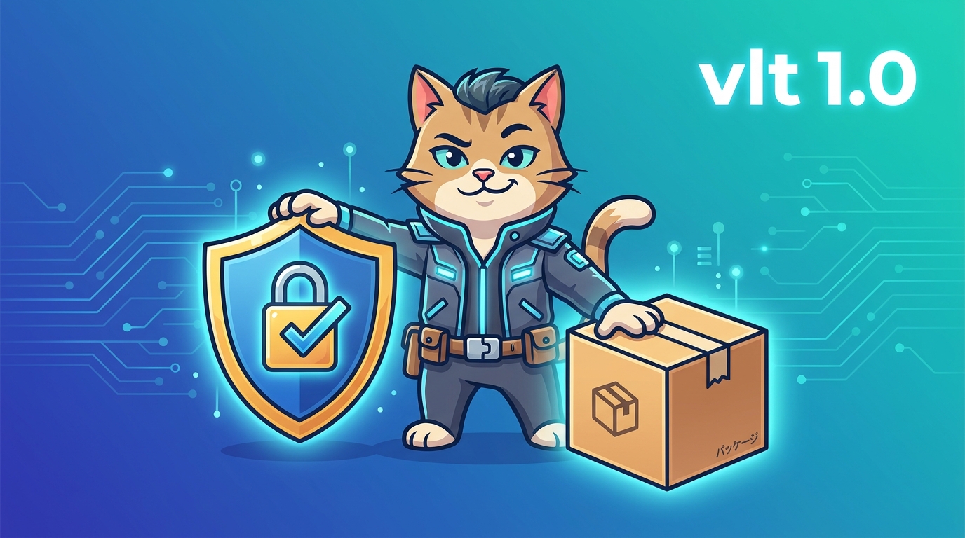 npm互換でセキュリティファースト、パッケージマネージャ vlt が1.0に到達しました
