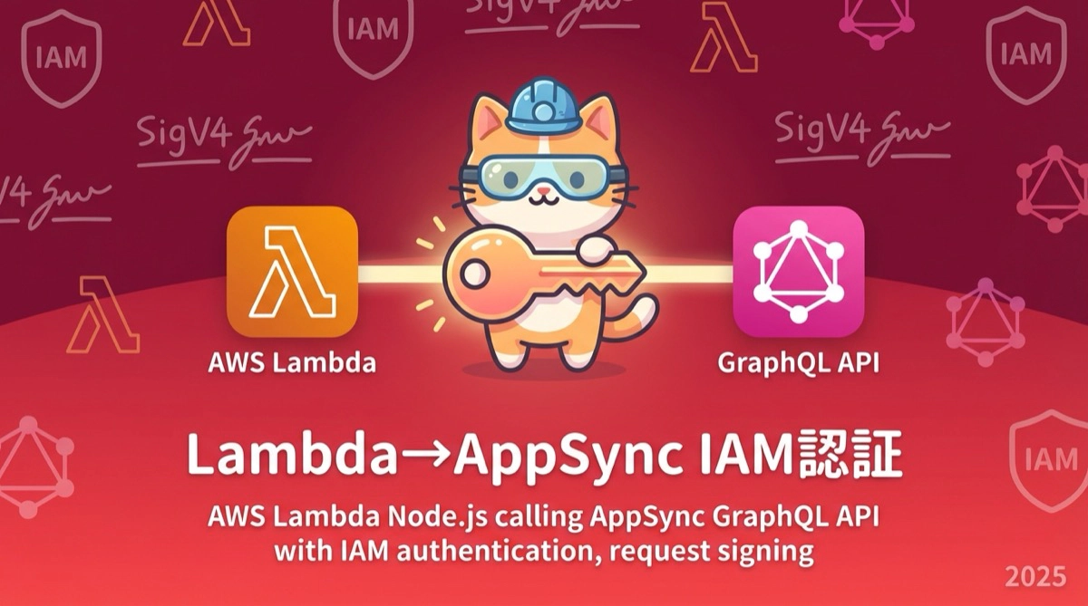 Lambda（Node.js）から AppSync GraphQL API への IAM 認証リクエスト実装ガイド 2025年版