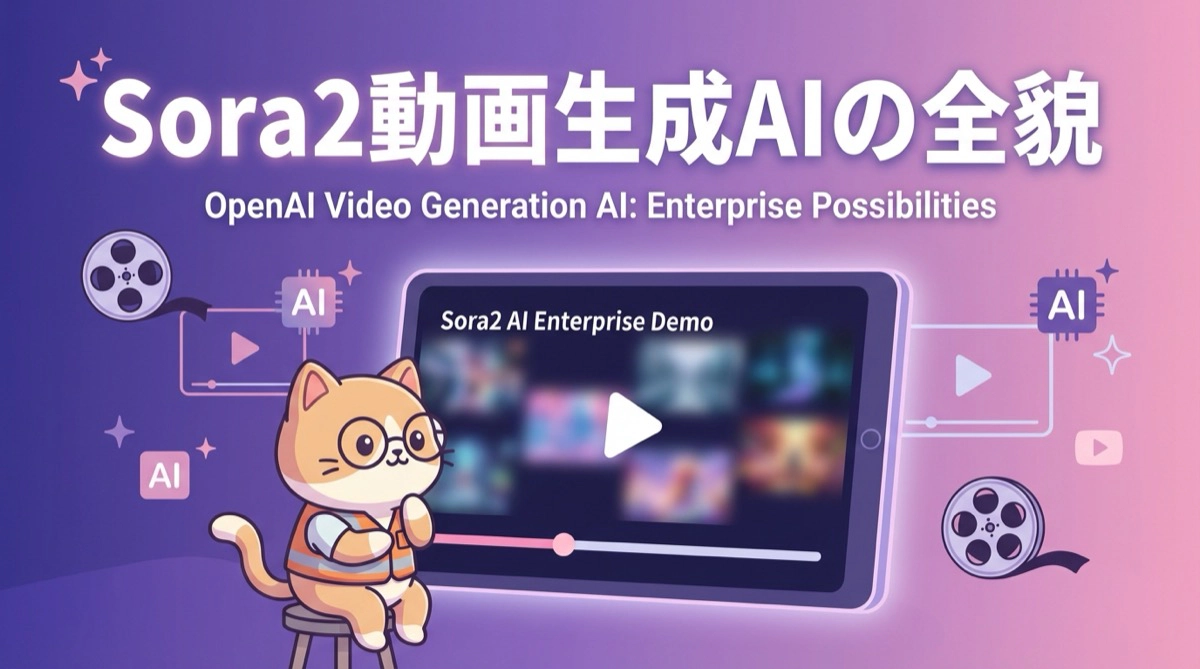 Sora2とは?OpenAI最新動画生成AIの全貌と企業活用の可能性を徹底解説