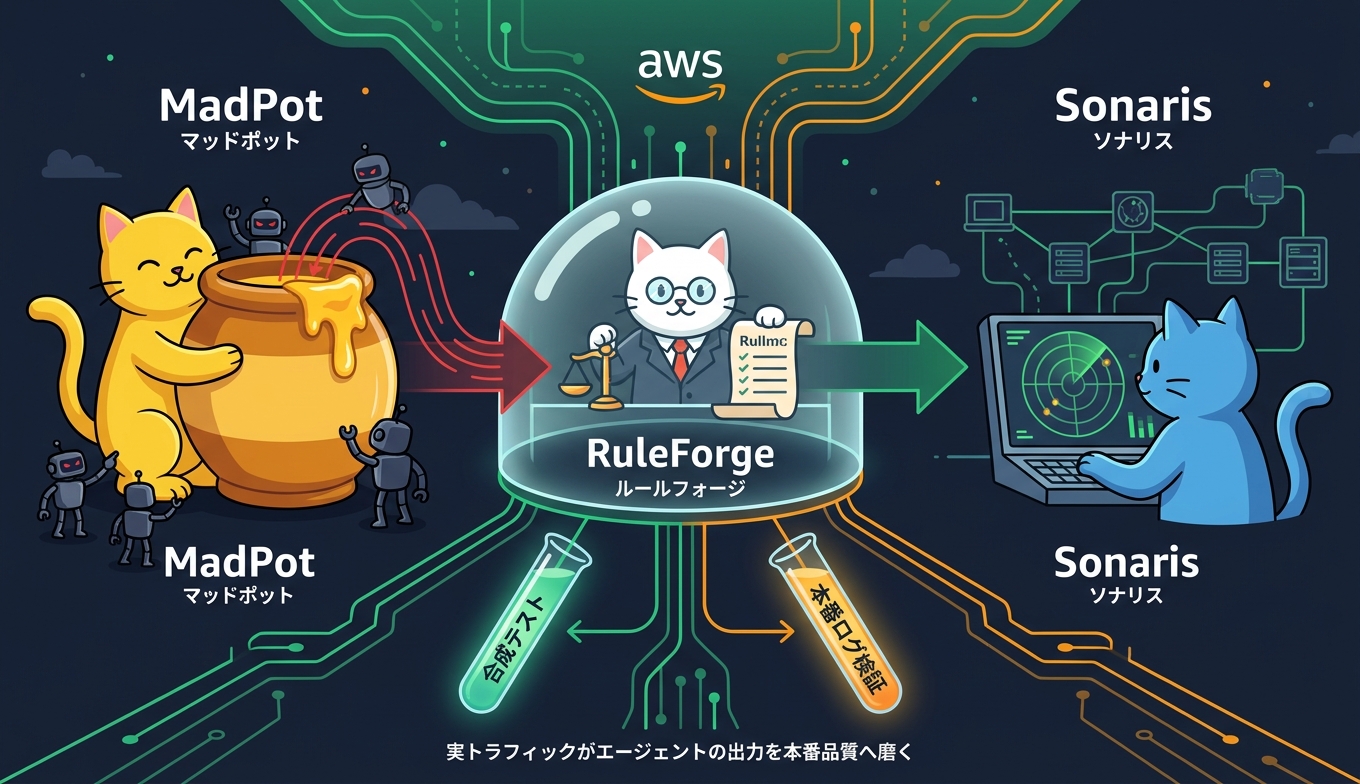 MadPotとSonarisが連携したRuleForgeの検証フロー