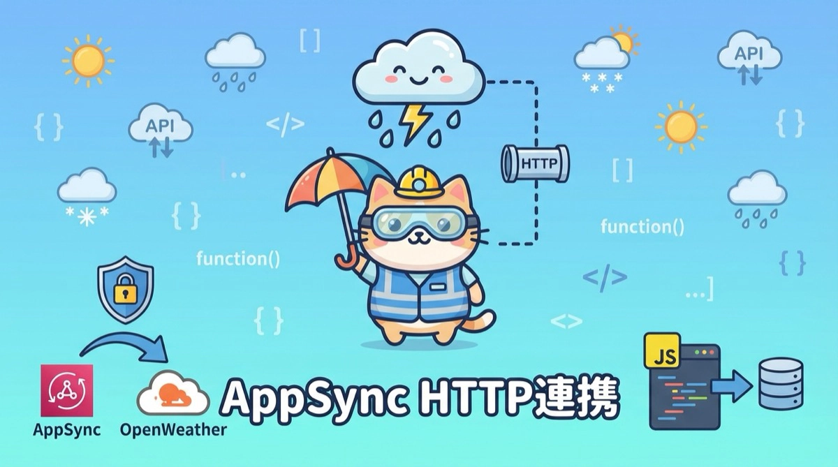 AppSync × OpenWeather：2025年版 HTTPデータソース実装ガイド - JSリゾルバーへの移行とセキュリティ強化
