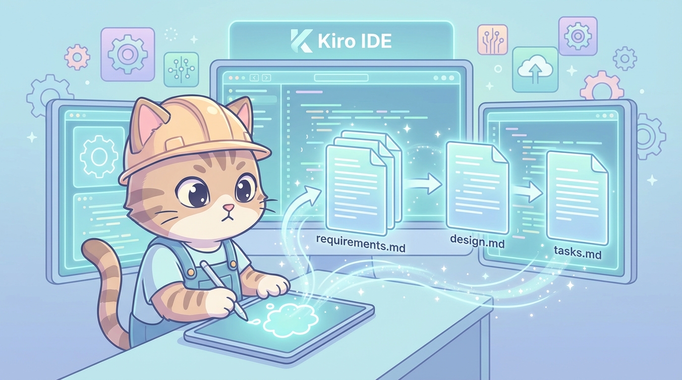 Kiro仕様駆動設計ワークフロー（猫エンジニアキャラクター）
