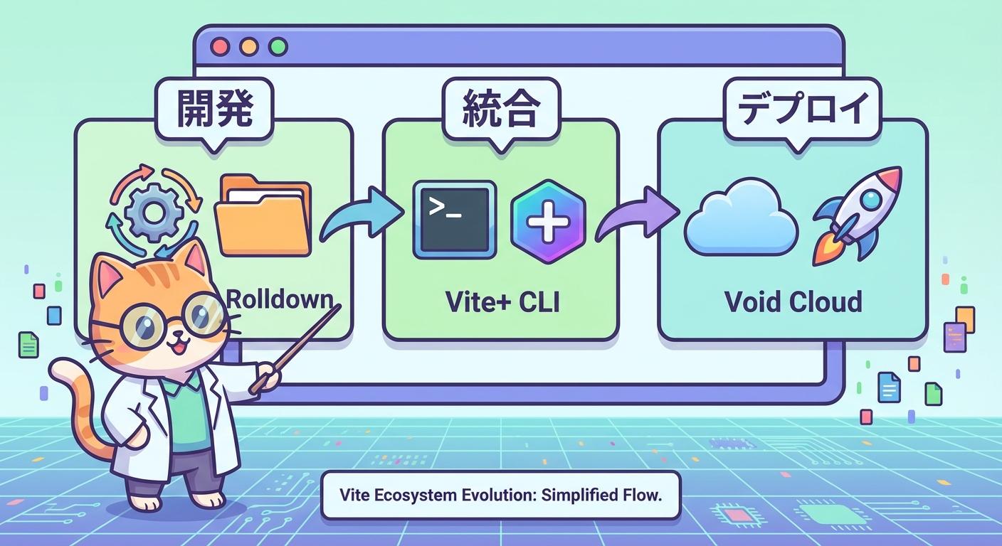 Viteエコシステムの進化を示すインフォグラフィック