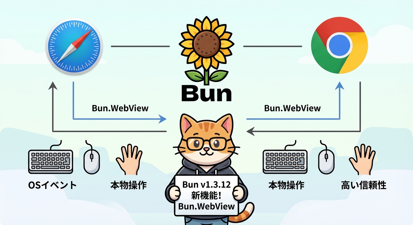 Bunヘッドレスブラウザ自動化