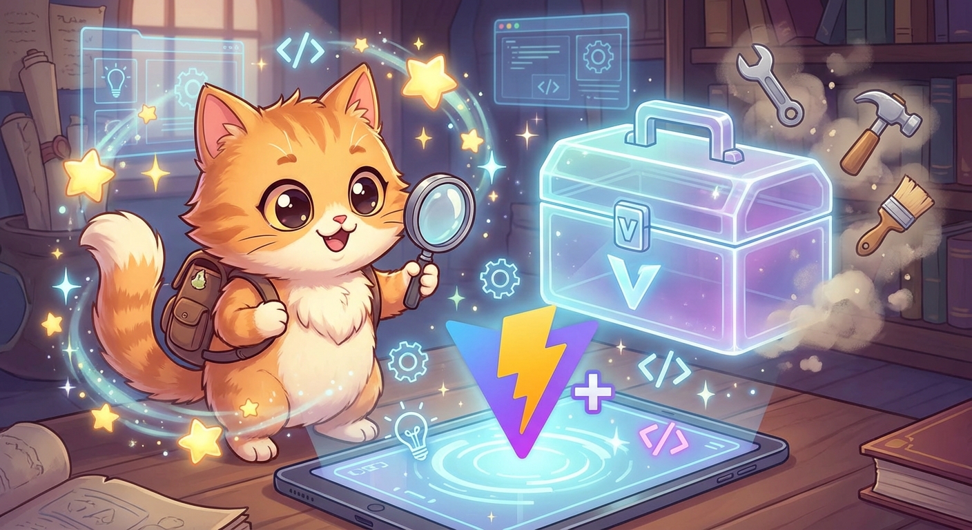 Vite+の特徴を発見して喜ぶネコ開発者