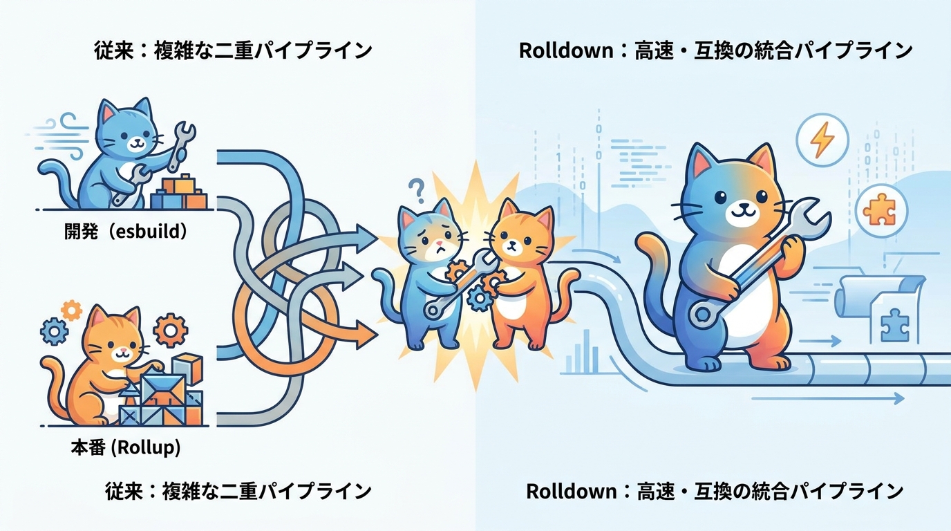 esbuildの速度とRollupの互換性を統合したRolldown