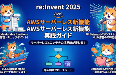 re:Invent 2025 注目サーバーレス機能の実践活用ガイド — 本番アーキテクトが押さえるべき導入判断と設計パターン