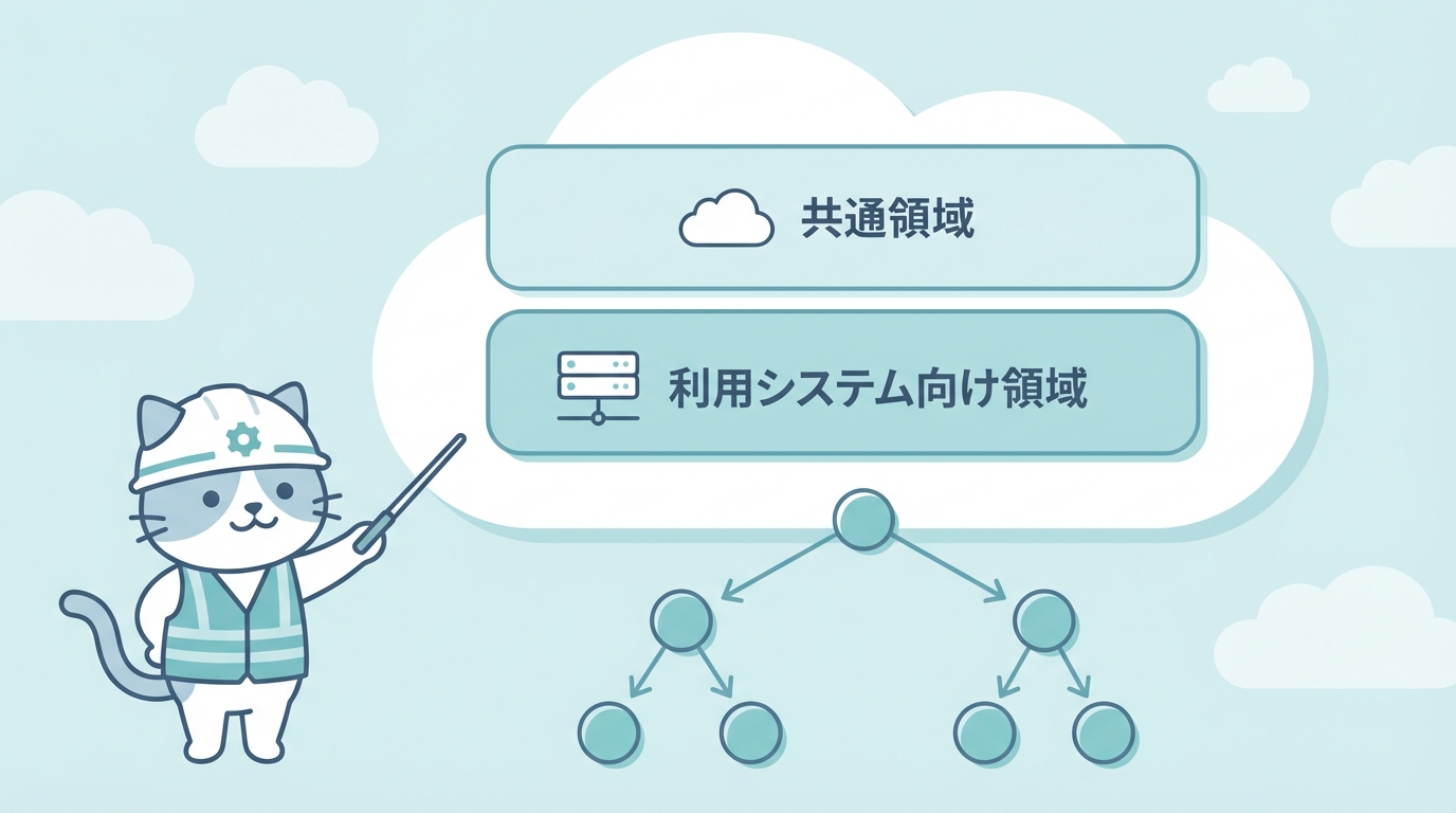 AWS版ガバメントクラウドのアカウント構成図
