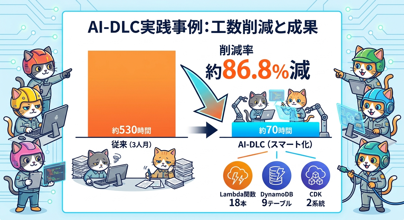 AI-DLC実践事例の工数削減と成果物