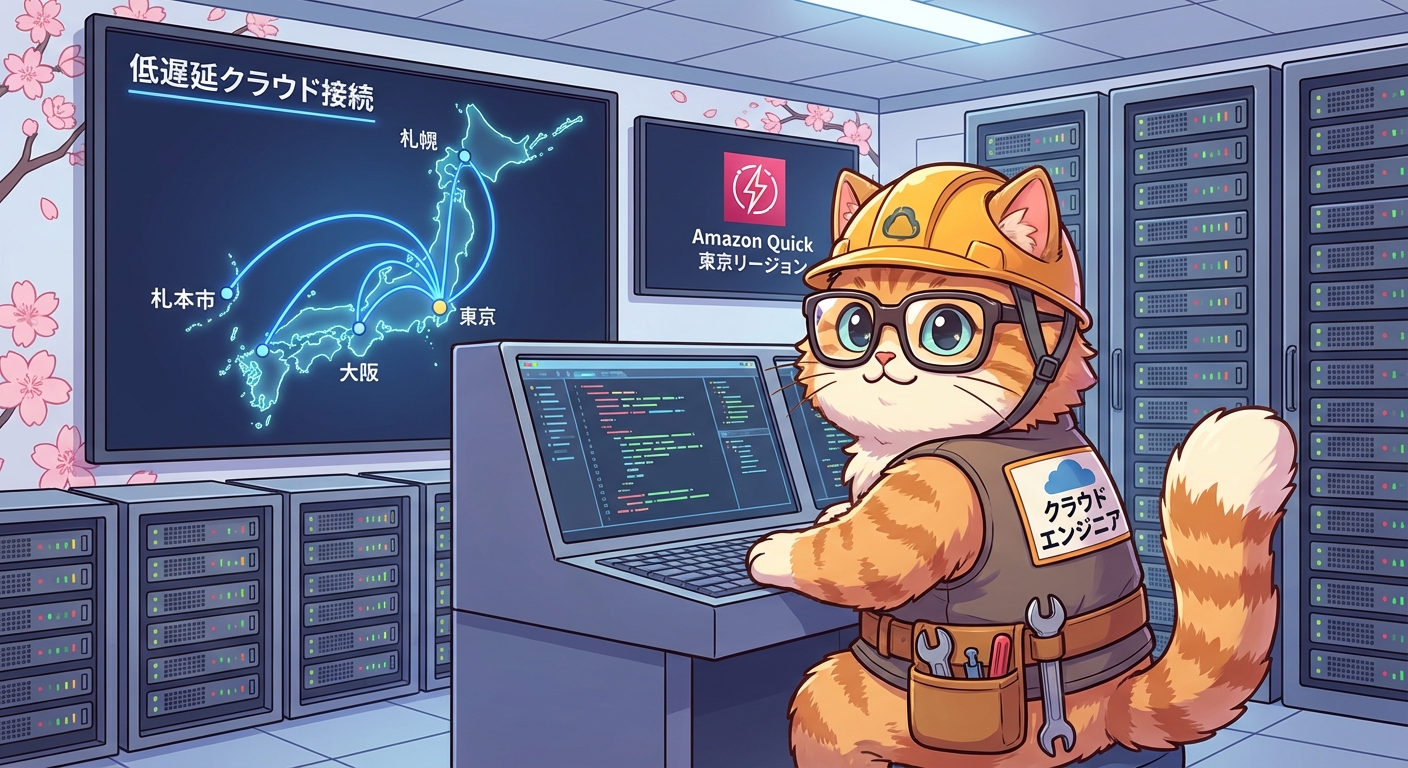 東京リージョンでのAmazon Quick展開イメージ