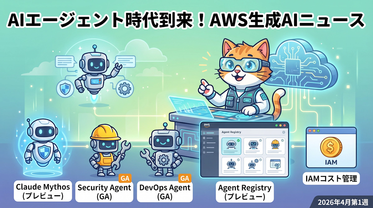AWSの生成AIニュース最前線2026年4月6日週 — Claude Mythos・AIエージェント群・Agent Registry の全貌