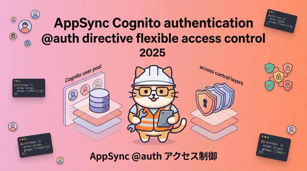 AppSync × Cognito認証の最新実装パターン - @authディレクティブで実現する柔軟なアクセス制御（2025年版）