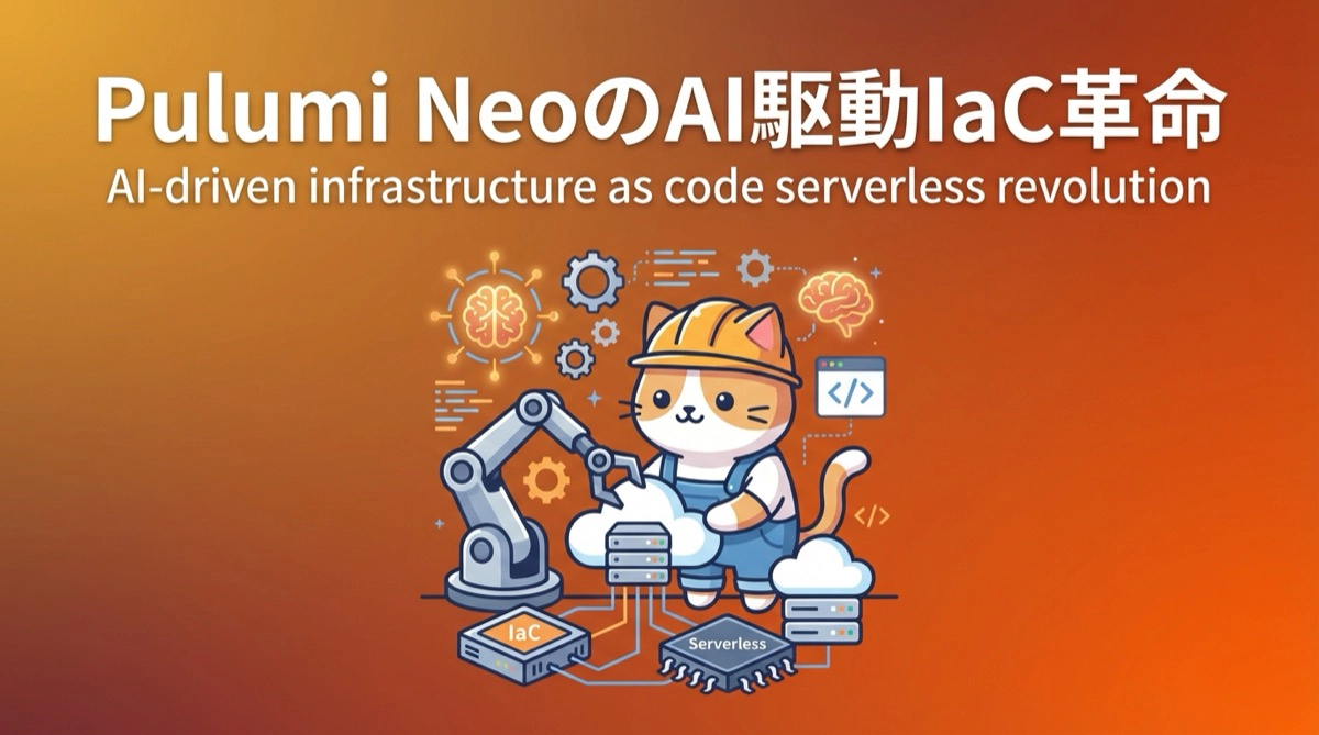 サーバーレス時代のIaC革命！Pulumi Neoが切り拓くAI駆動のインフラ管理