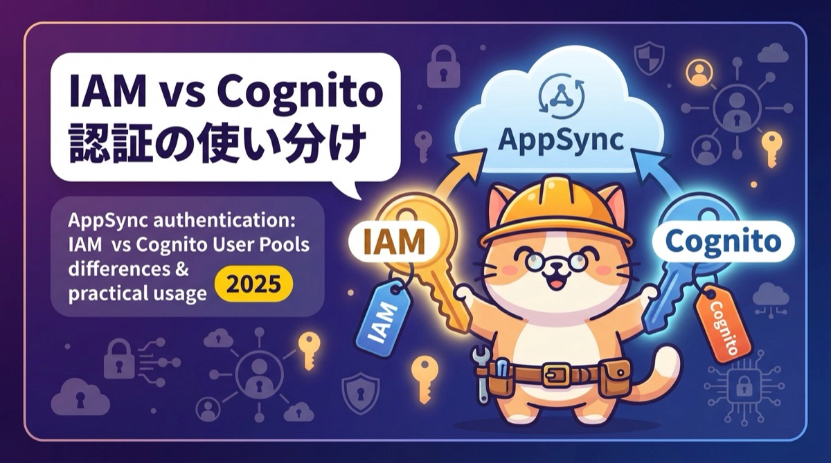 AppSyncの認証戦略を再考する：IAMとCognito ユーザープールの本質的な違いと実践的な使い分け（2025年版）