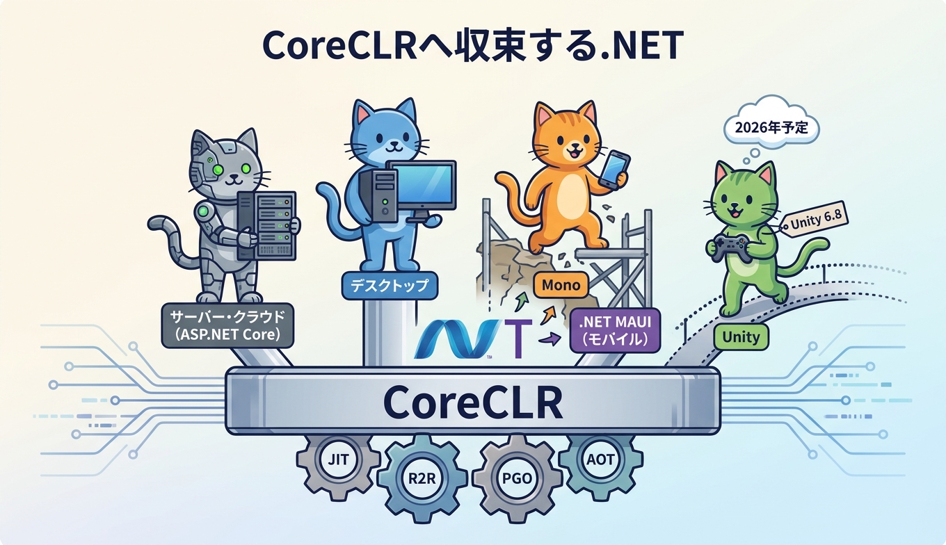 .NETエコシステムがCoreCLRへ収束する様子