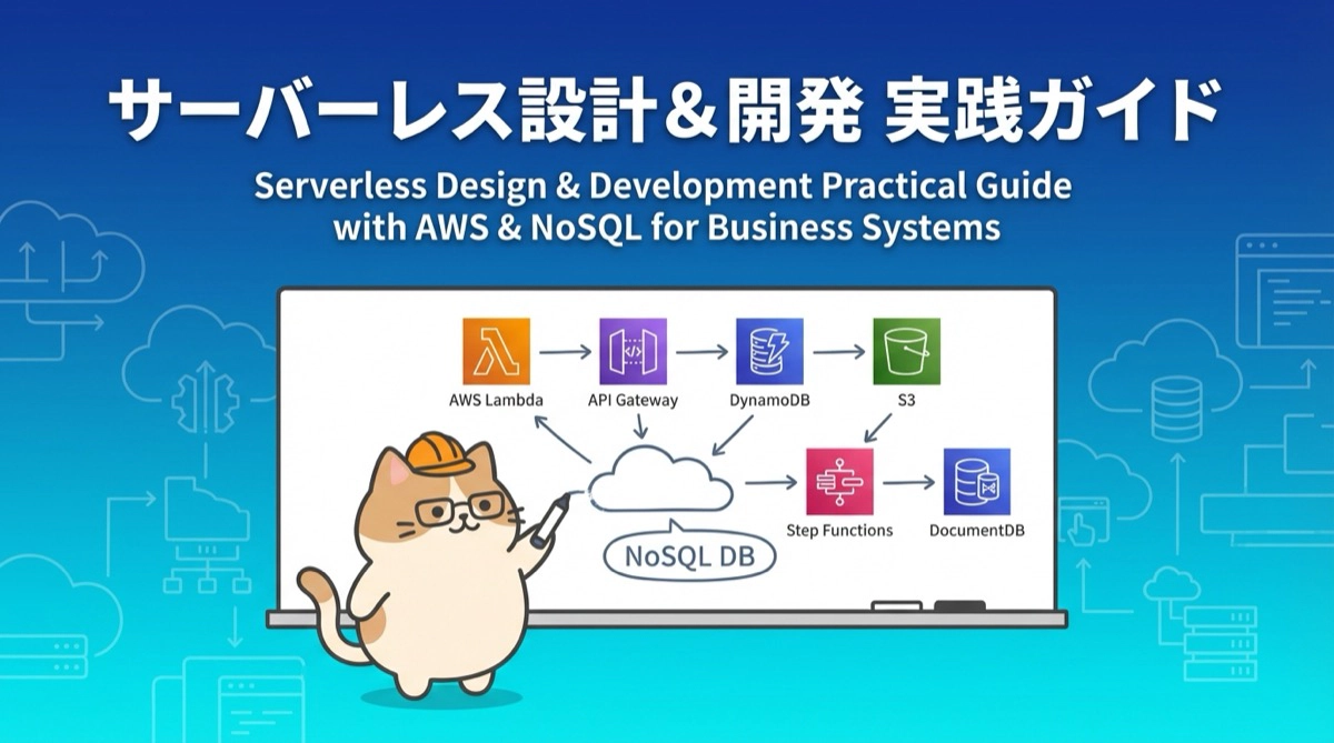 サーバーレス設計＆開発の実践ガイド！AWSとNoSQLで始める業務システム構築の成功と失敗から学ぶ設計戦略