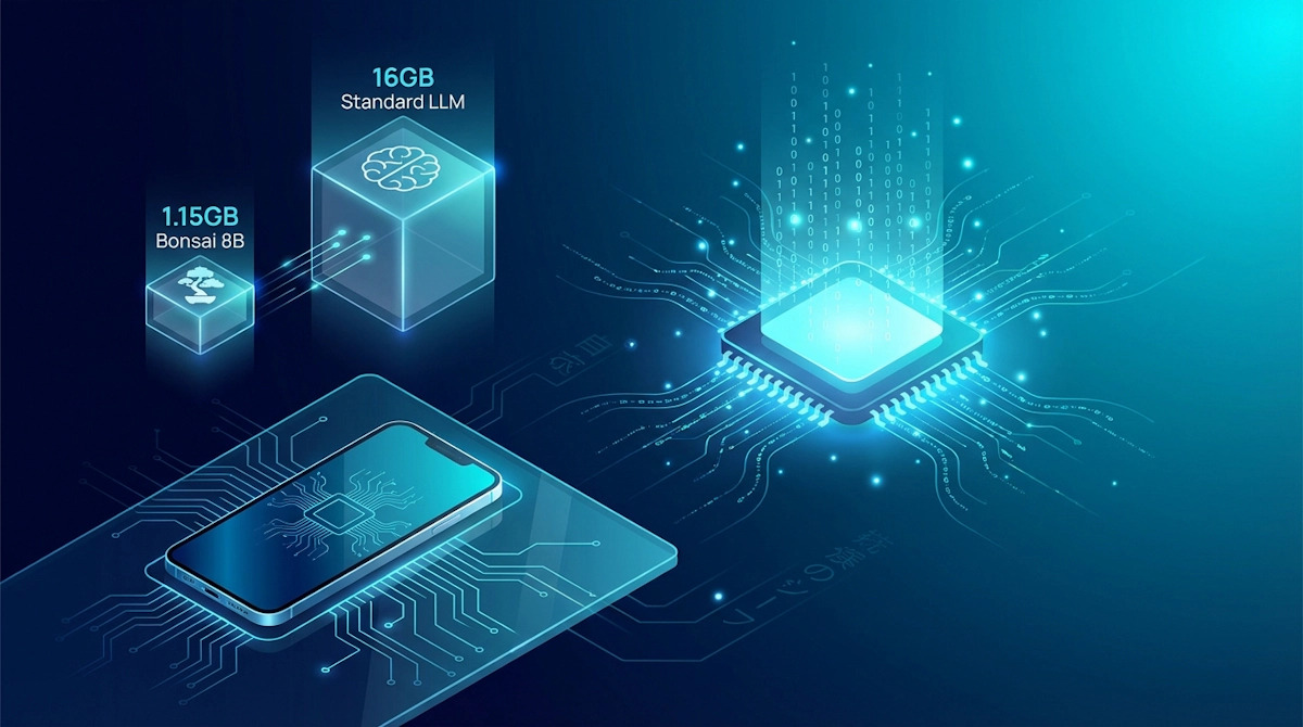 1ビットBonsai 8Bが変えるエッジAIの常識 14倍小さく同等の精度を実現した新世代LLM