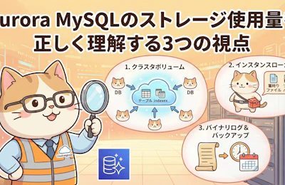 Aurora MySQLのストレージ使用量を正しく理解する3つの視点