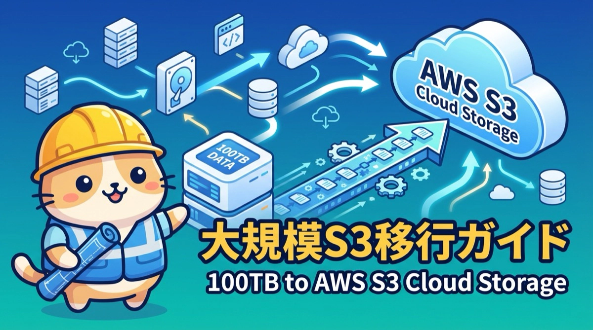 100TB超の大規模データをAWS S3へ移行する実践ガイド：成功への戦略的アプローチ