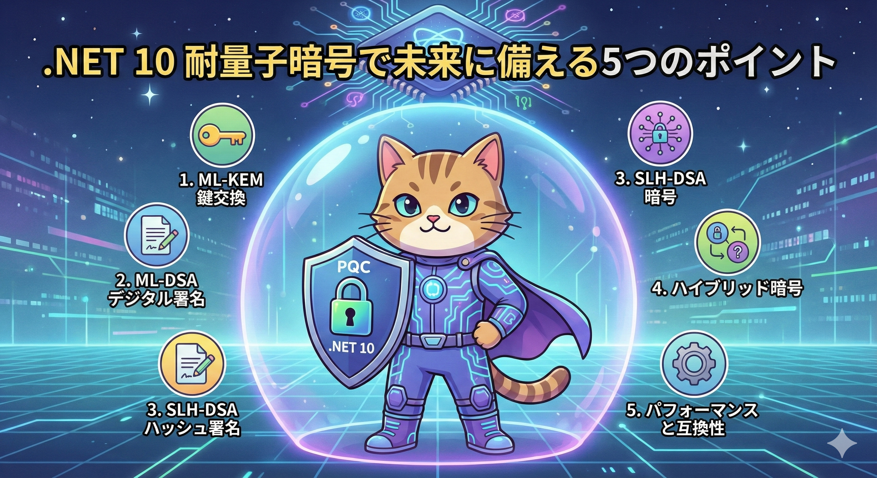 .NET 10の耐量子暗号で未来に備える5つのポイント