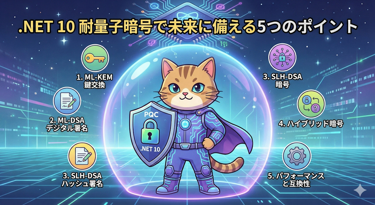 .NET 10の耐量子暗号で未来に備える5つのポイント