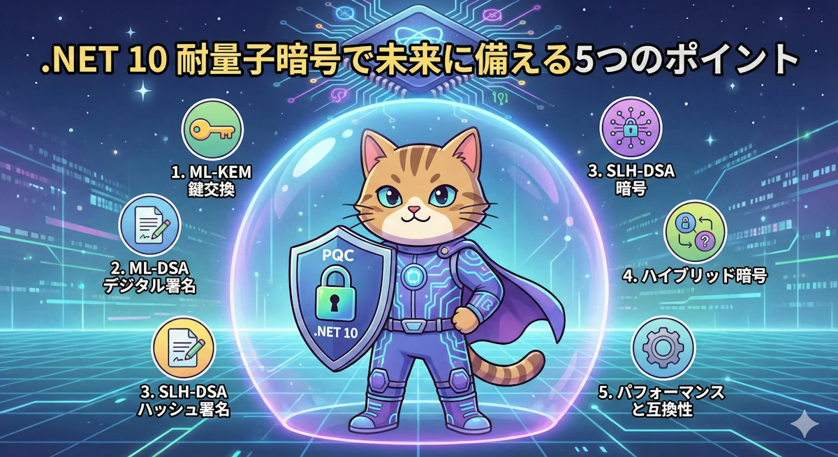 .NET 10の耐量子暗号で未来に備える5つのポイント