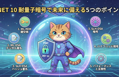 .NET 10の耐量子暗号で未来に備える5つのポイント