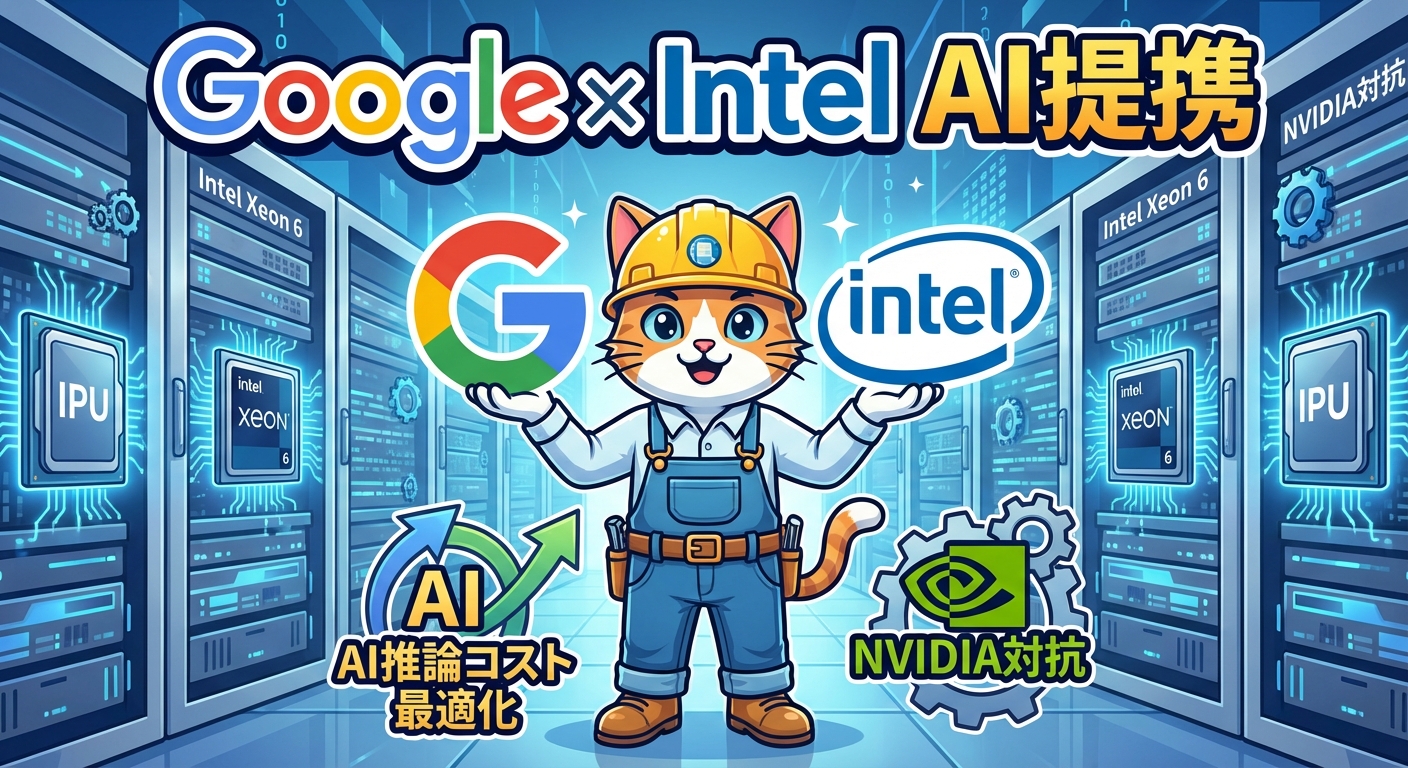 GoogleとIntelがAI基盤インフラで提携強化 エンジニアが押さえるべきシリコン戦略の転換点